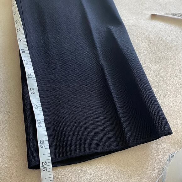 Exclusively Misook Knit 100% Acrylic Polyester Trim Black Pants Size Large EUC - Picture 7 of 7